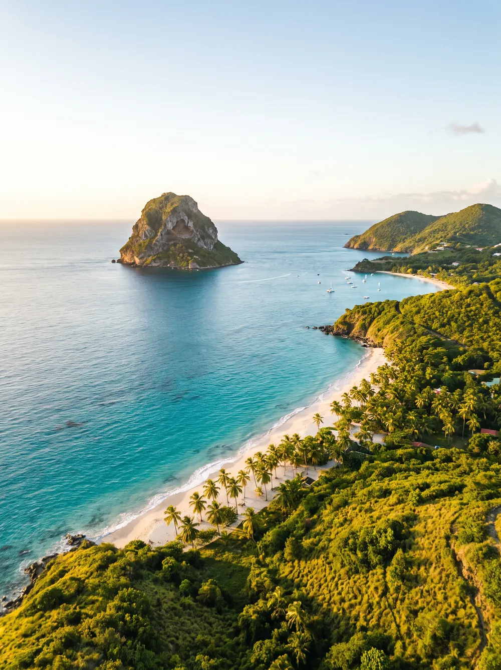 Côte sud de la Martinique et le Rocher du Diamant